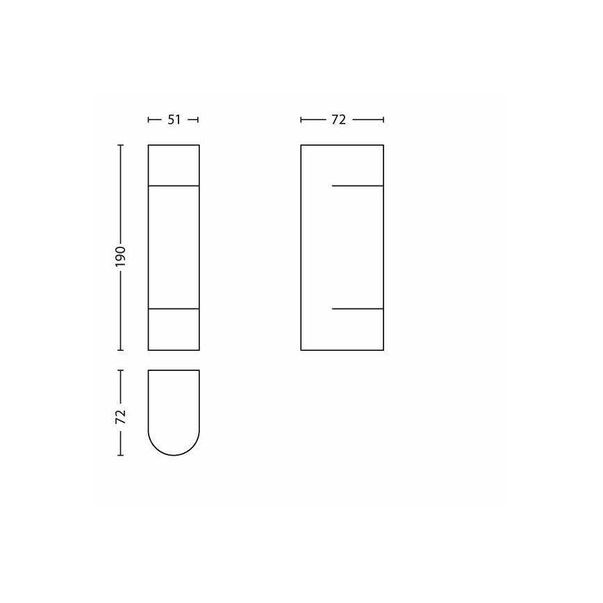 Philips - LED-ulkovalaisin 2xLED/1W/230V IP44