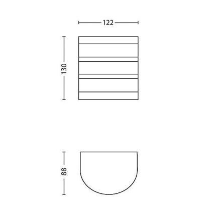 Philips - LED-ulkovalo 1xLED/3W/230V IP44