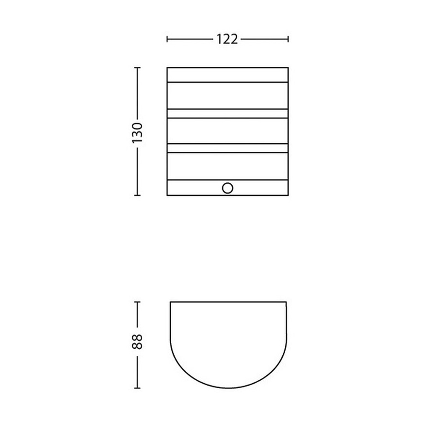 Philips - LED-ulkoseinävalaisin liiketunnistimella 1xLED/3W IP44