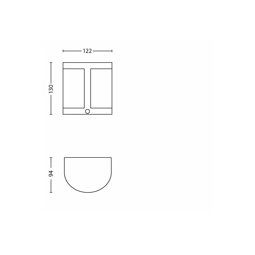 Philips - LED-ulkoseinävalaisin anturilla 1xLED/3,5W IP44
