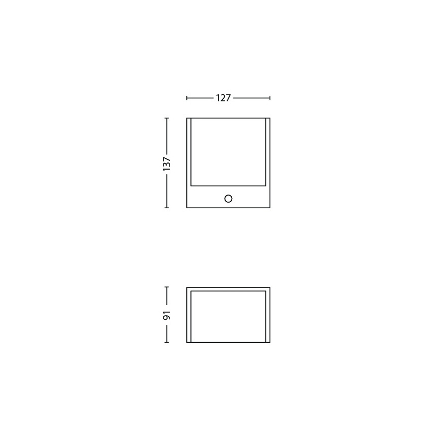 Philips - LED-ulkovalo anturilla 1xLED/3,5W IP44