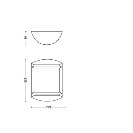 Philips - Ulkoseinävalaisin 1xLED/6W/230V IP44