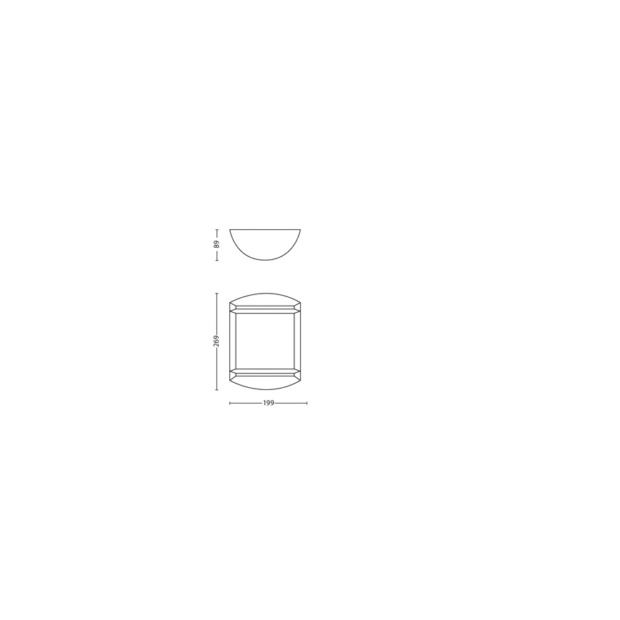 Philips - Ulkovalo 1xLED/6W/230V IP44