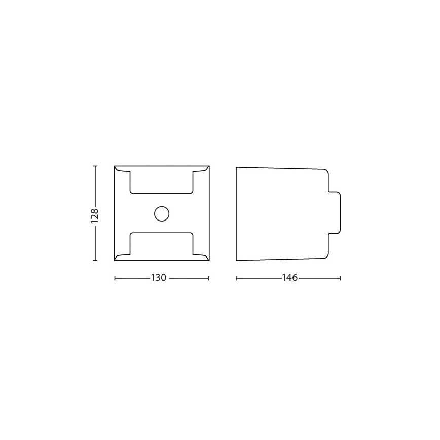 Philips - Ulkosensorivalo 2xLED/4,5W/230V IP44