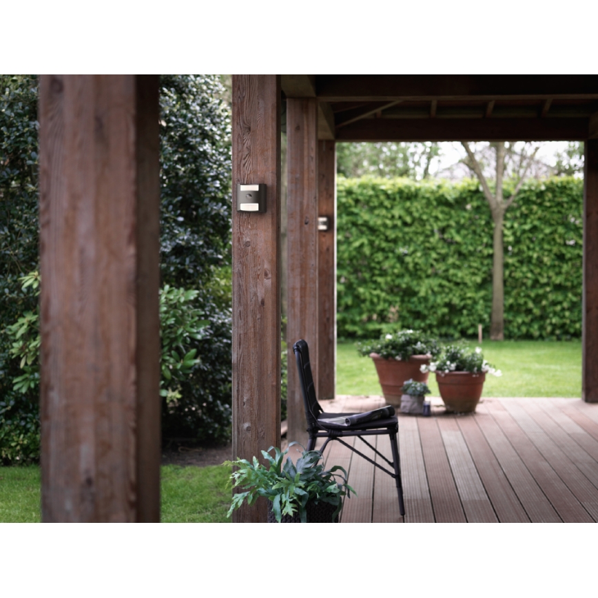 Philips - Ulkosensorivalo 2xLED/4,5W/230V IP44