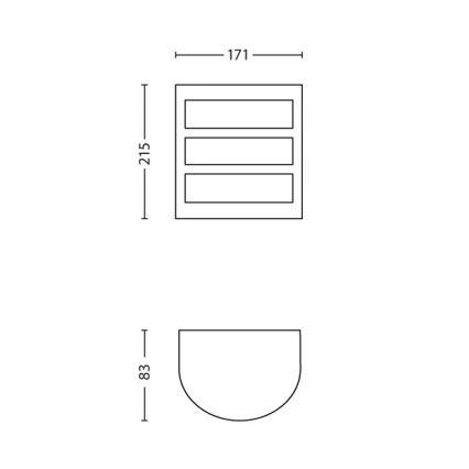 Philips - Ulkoseinävalaisin 1xLED/6W/230V IP44