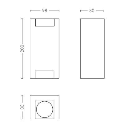 Philips - Ulkoseinävalaisin 2xGU10/5W IP44