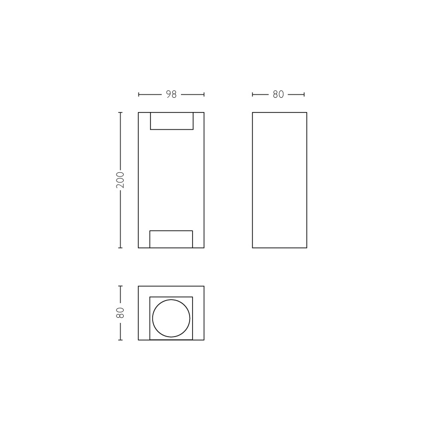 Philips - Ulkoseinävalaisin 2xGU10/5W IP44