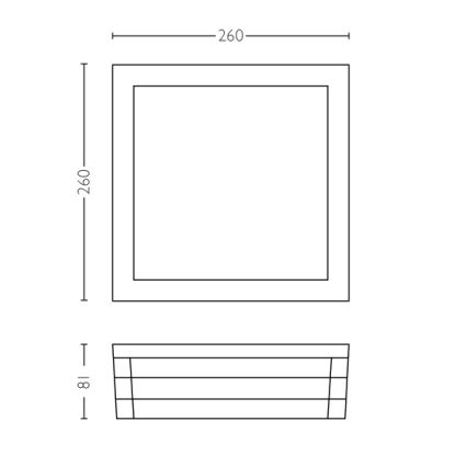 Philips - Ulkovalo 2xE27/14W IP44