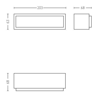 Philips - LED-ulkoseinävalaisin LED/4,5W IP44