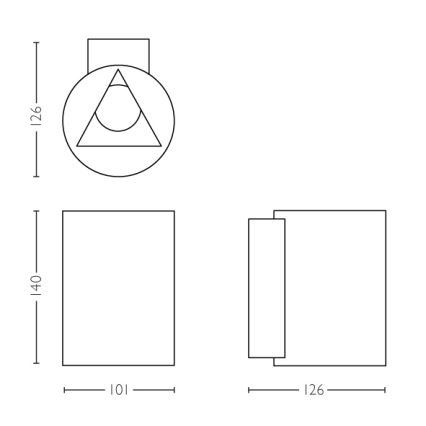 Philips - LED-ulkoseinävalo 2xLED/4,5W IP44