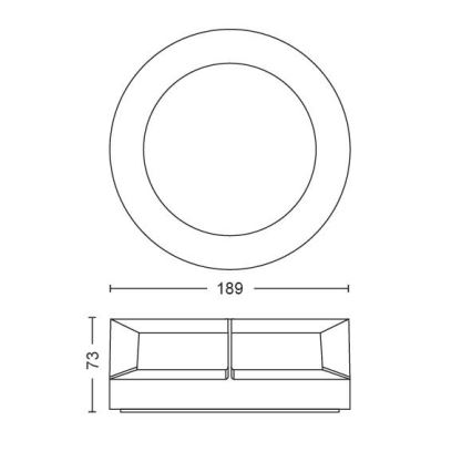 Philips - LED-ulkovalo LED/12W/230V IP44