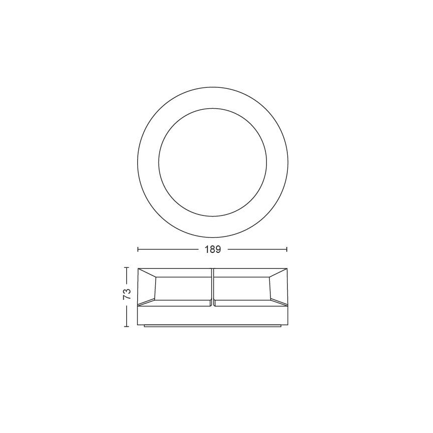 Philips - LED-ulkovalo LED/12W/230V IP44
