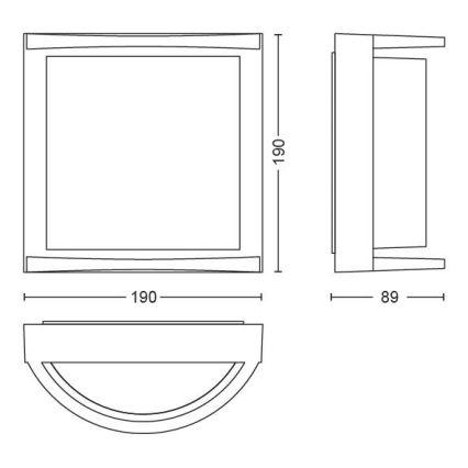 Philips - LED-ulkoseinävalaisin LED/12W IP44