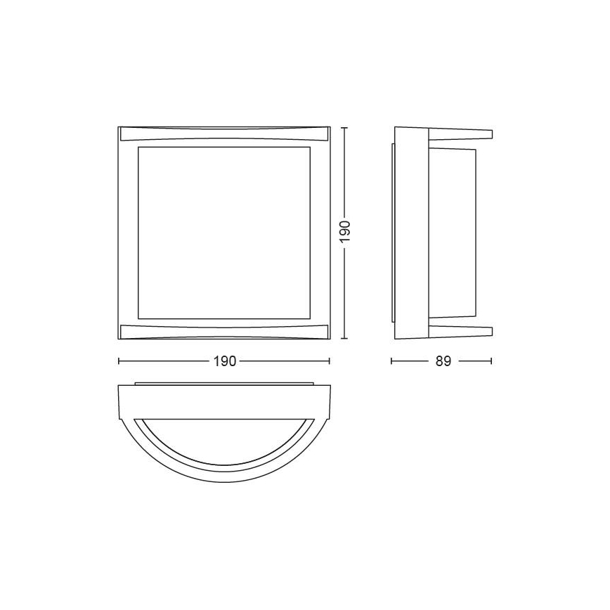 Philips - LED-ulkoseinävalaisin LED/12W IP44