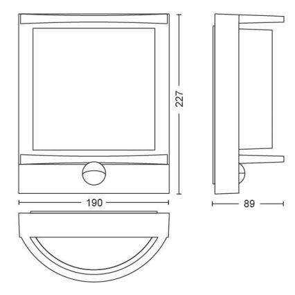 Philips - LED-ulkoseinävalaisin LED/12W IP44