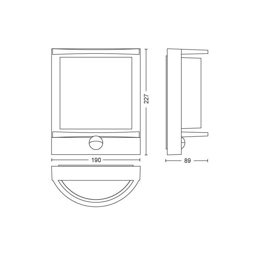 Philips - LED-ulkoseinävalaisin LED/12W IP44