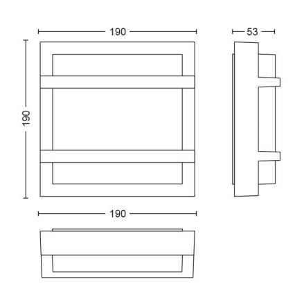 Philips - LED-ulkoseinävalaisin LED/12W IP44