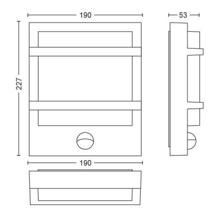 Philips - LED-ulkoseinävalaisin LED/12W IP44