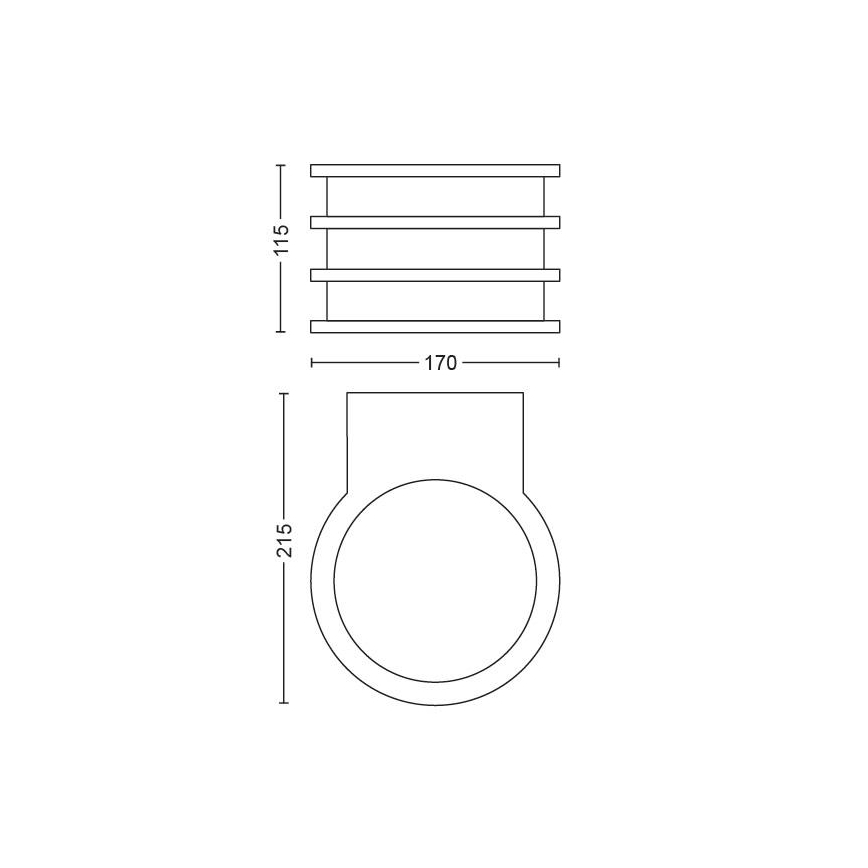 Philips - LED-ulkoseinävalaisin Hue LUCCA 1xE27/9,5W/230V IP44