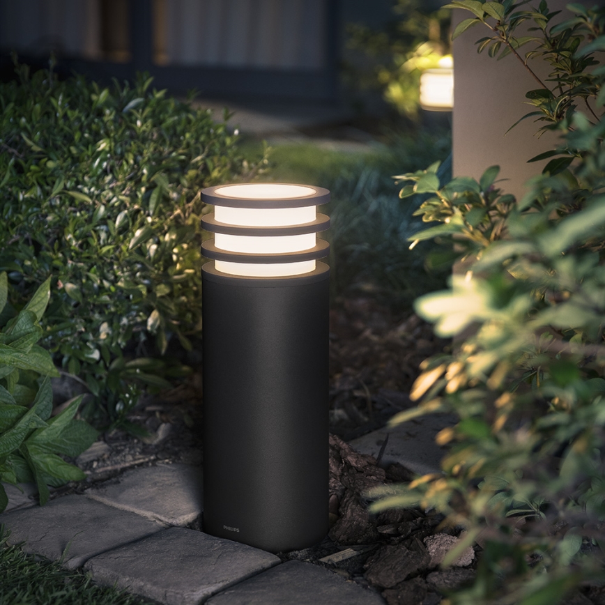 Philips - Himmennettävä LED-ulkolamppu Hue LUCCA 1xE27/9,5W/230V IP44