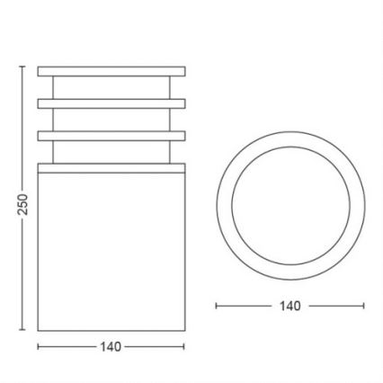 Philips - Himmennettävä LED-ulkolamppu Hue LUCCA 1xE27/9,5W/230V IP44