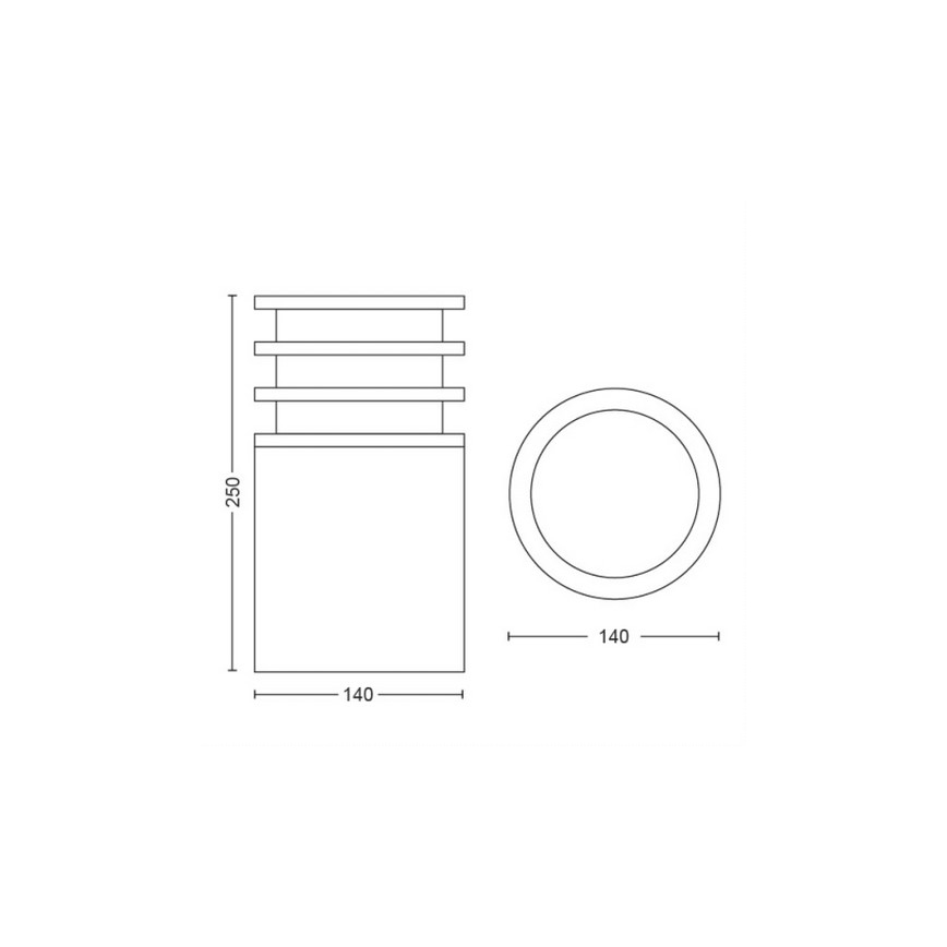 Philips - Himmennettävä LED-ulkolamppu Hue LUCCA 1xE27/9,5W/230V IP44