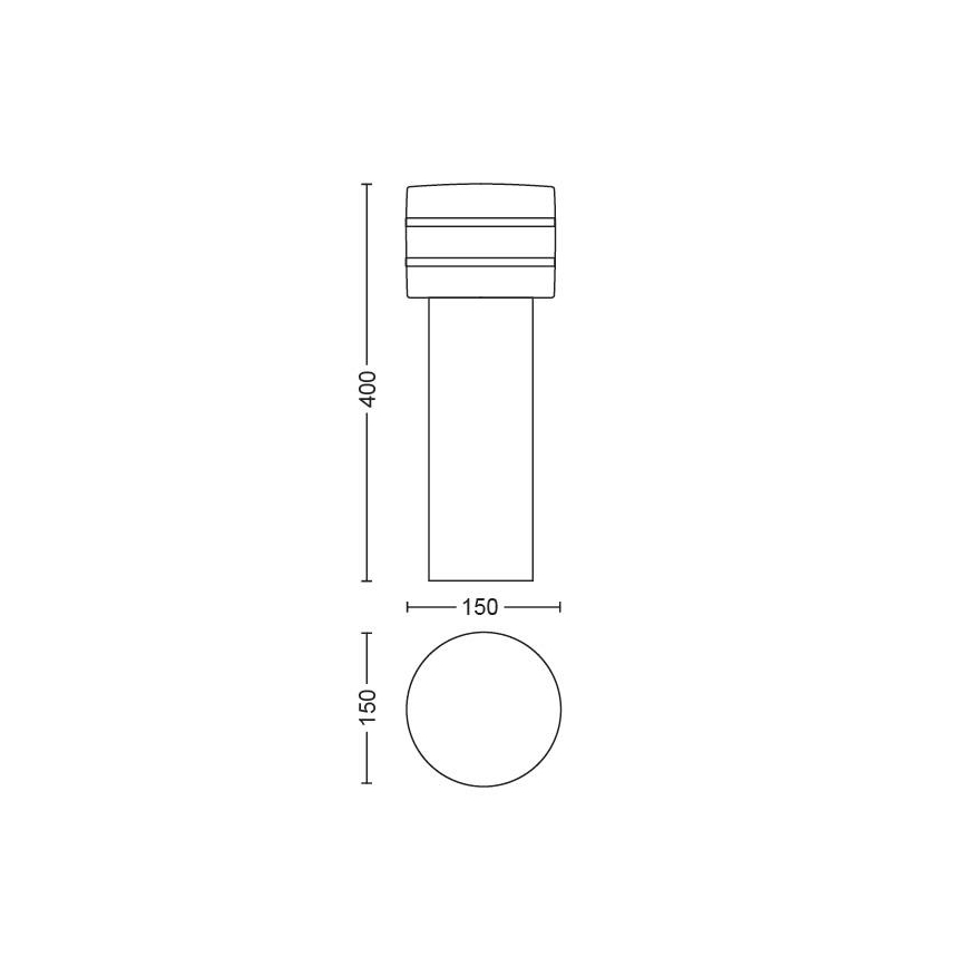 Philips - Himmennettävä LED-ulkolamppu Hue TUAR 1xE27/9,5W/230V IP44