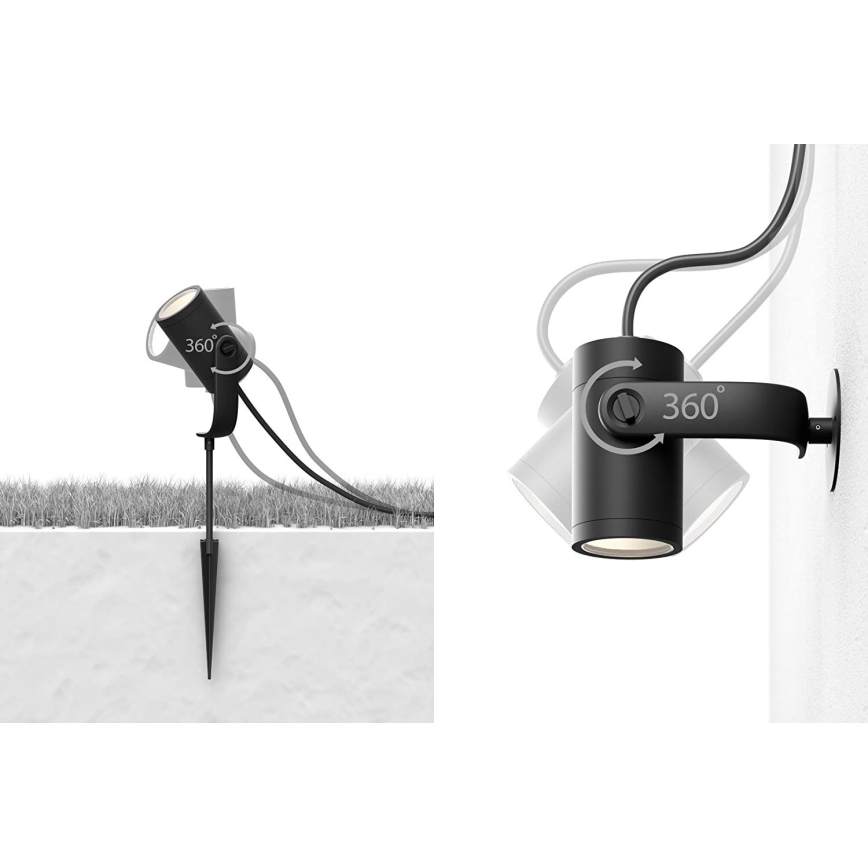 Philips - SETTI 3x LED-kohdevalaisin Hue LILY 3xLED/8W/230V IP65
