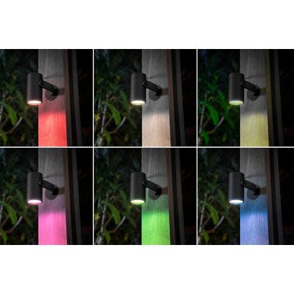 Philips - Laajennussarja LED RGB ulko kohdevalo Hue LILY LED/8W/230V IP65