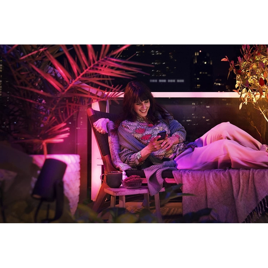 Philips - Laajennussarja LED RGB ulko kohdevalo Hue LILY LED/8W/230V IP65