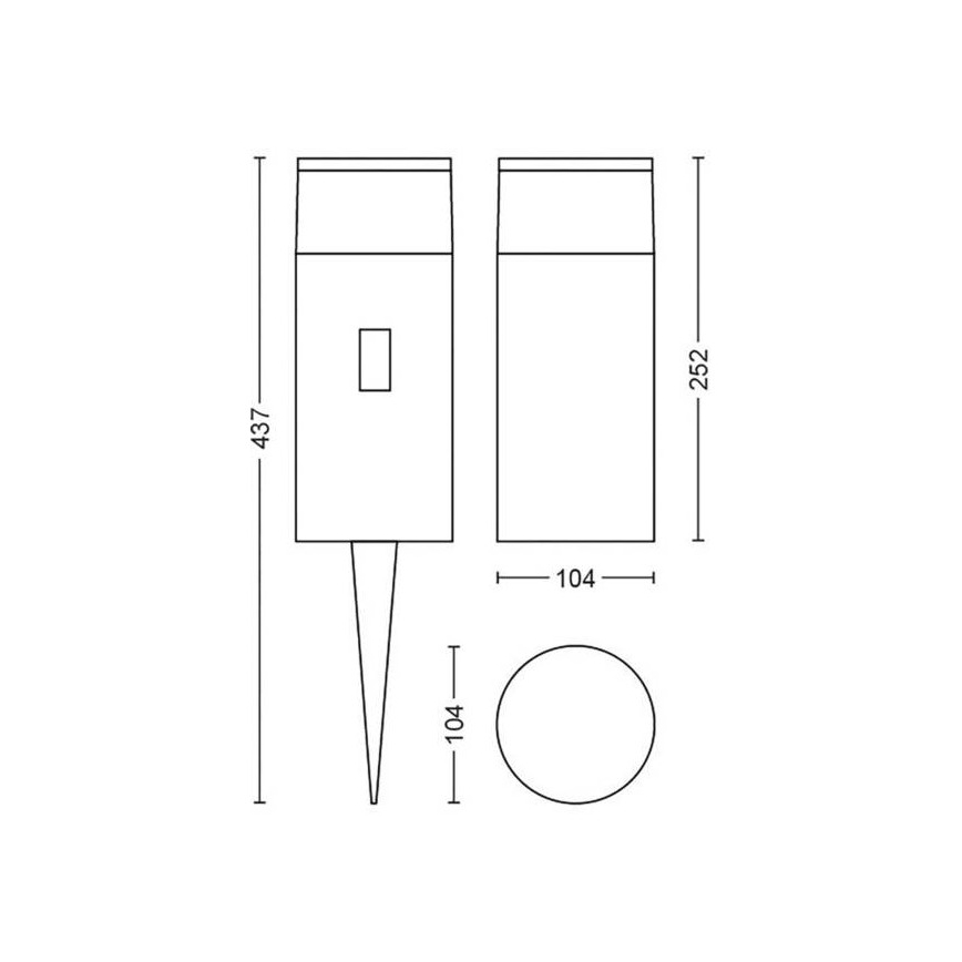 Philips - LED RGB Himmennettävä ulkovalaisin Hue CALLA LED/8W/24V IP65