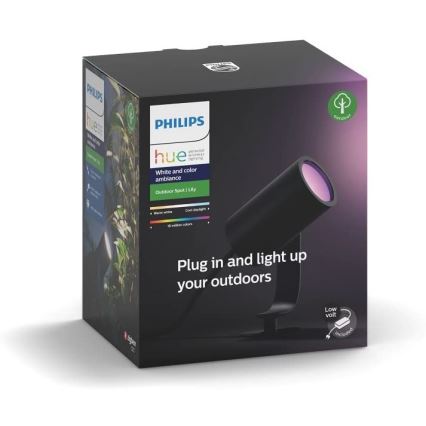 Philips - LED RGB Ulkovalaisin Hue LILY LED/8W/230V IP65