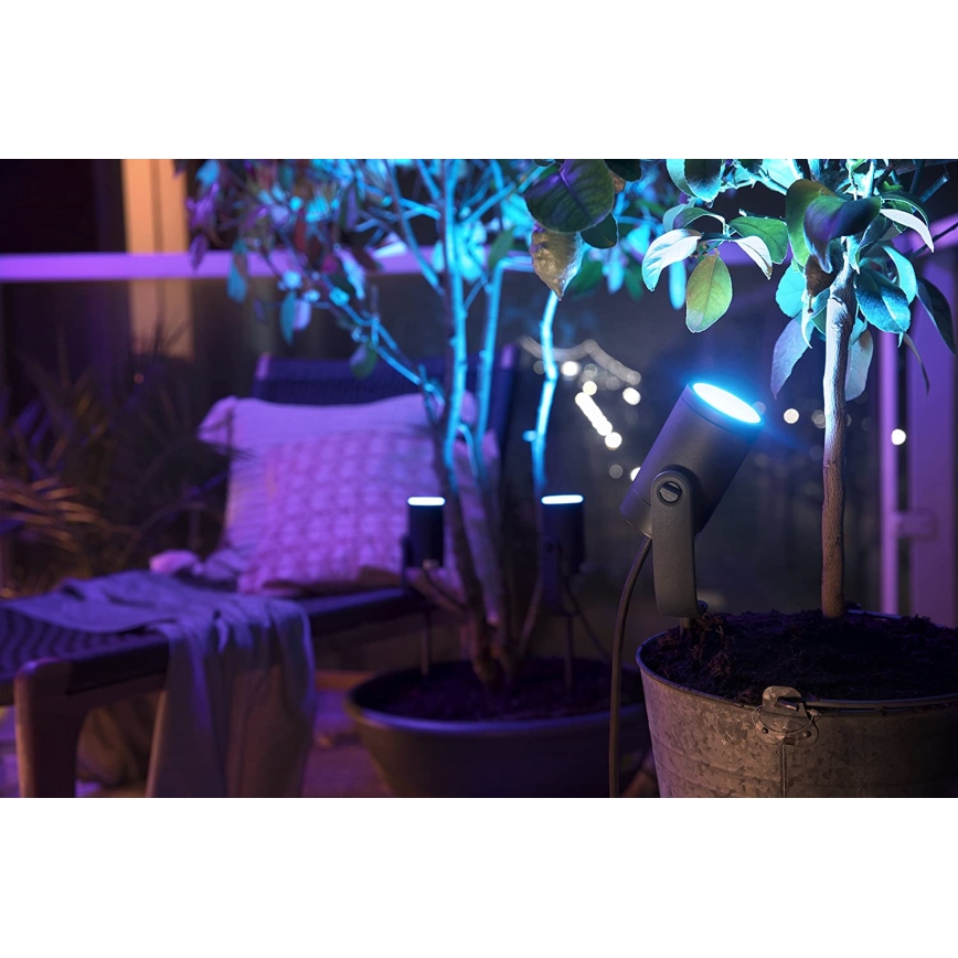 Philips - LED RGB Ulkovalaisin Hue LILY LED/8W/230V IP65