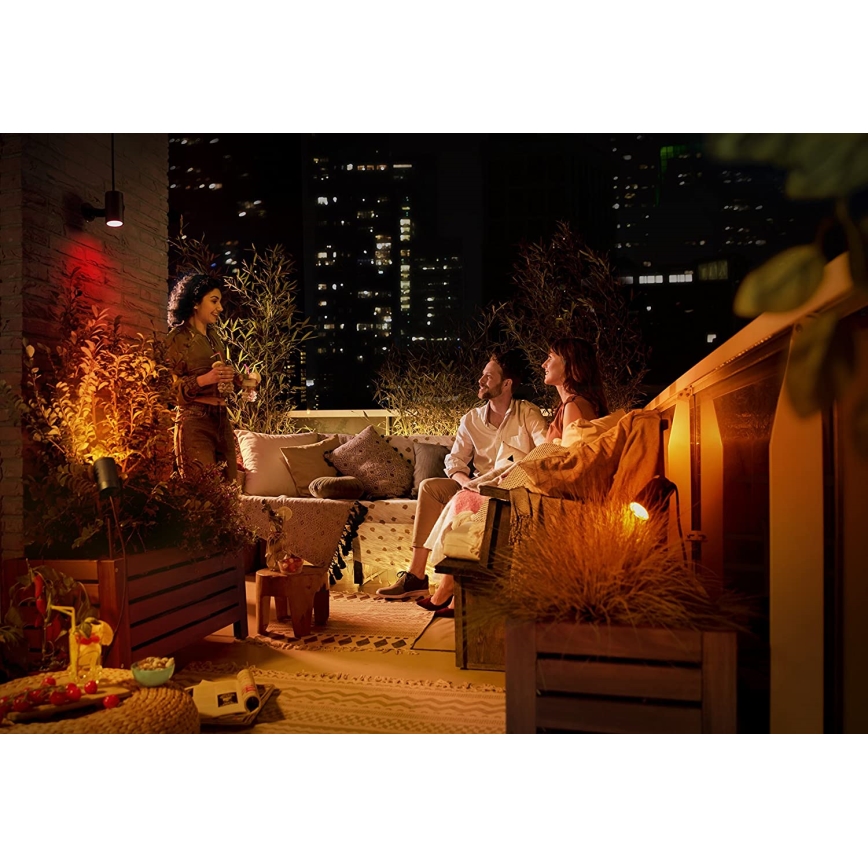 Philips - LED RGB Ulkovalaisin Hue LILY LED/8W/230V IP65