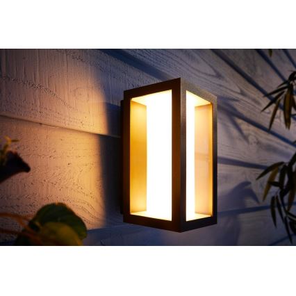 Philips - LED RGBW Himmennettävä ulkoseinävalaisin Hue IMPRESS 2xLED/8W/230V 2000-6500K IP44
