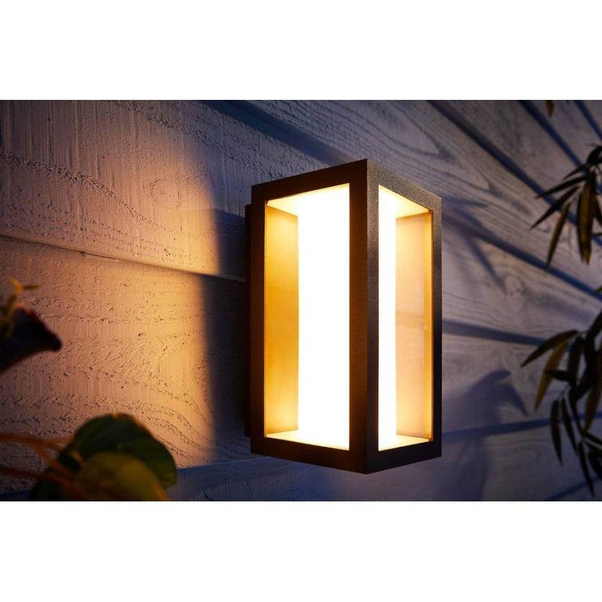 Philips - LED RGBW Himmennettävä ulkoseinävalaisin Hue IMPRESS 2xLED/8W/230V 2000-6500K IP44