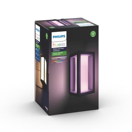 Philips - LED RGBW Himmennettävä ulkoseinävalaisin Hue IMPRESS 2xLED/8W/230V 2000-6500K IP44