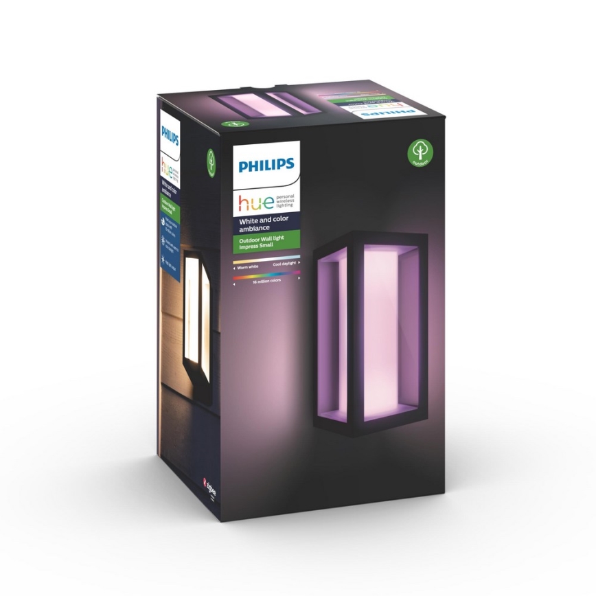 Philips - LED RGBW Himmennettävä ulkoseinävalaisin Hue IMPRESS 2xLED/8W/230V 2000-6500K IP44