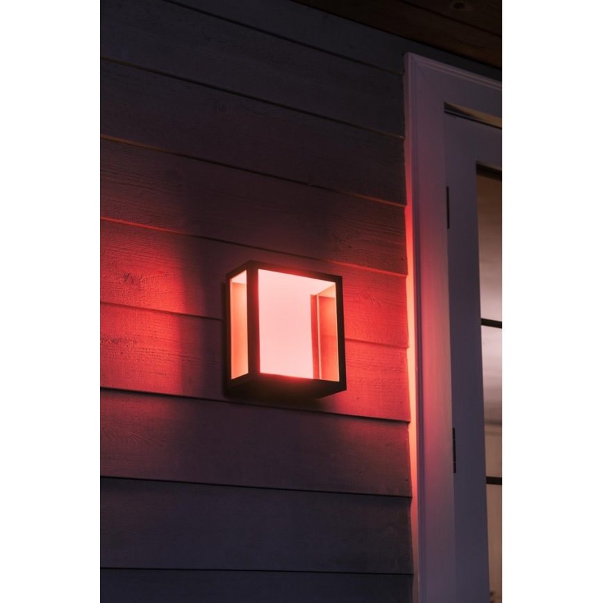 Philips - LED RGBW Himmennettävä ulkoseinävalaisin Hue IMPRESS 2xLED/8W/230V IP44