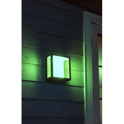 Philips - LED RGBW Himmennettävä ulkoseinävalaisin Hue IMPRESS 2xLED/8W/230V IP44