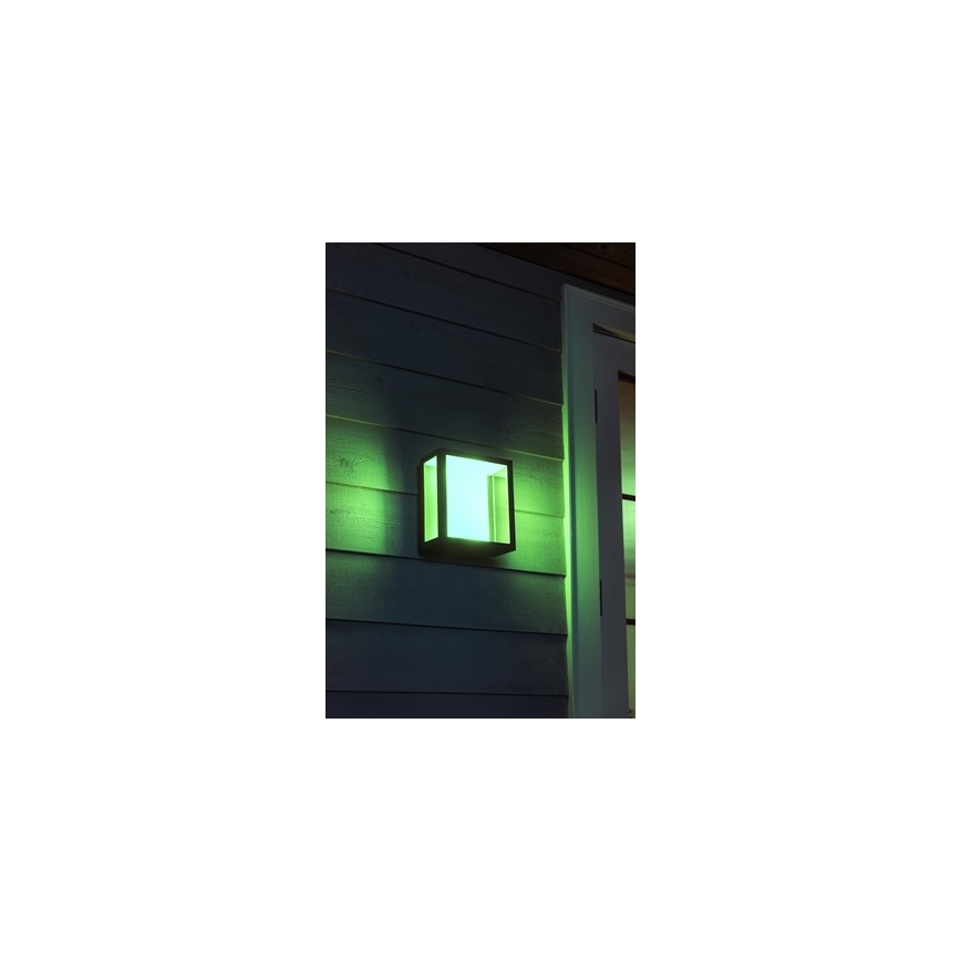 Philips - LED RGBW Himmennettävä ulkoseinävalaisin Hue IMPRESS 2xLED/8W/230V IP44