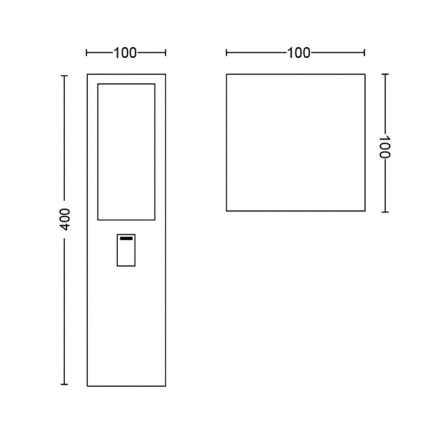 Philips - LED RGBW Himmennettävä ulko lamppu Hue IMPRESS LED/16W/230V 2000-6500K IP44