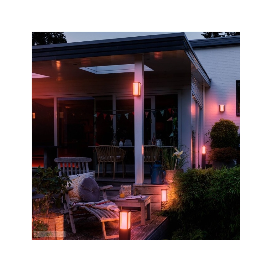 Philips - Hue IMPRESS LED/16W/24V IP44 säädettävä ulkovalaisin RGBW