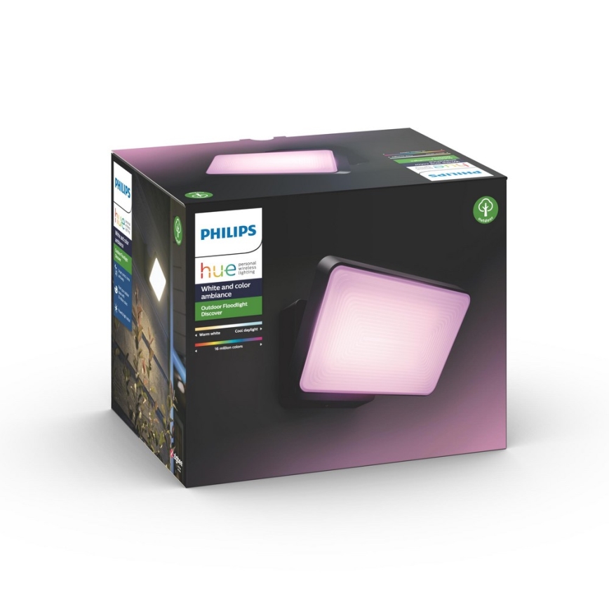 Philips - LED RGBW Himmennettävä ulko reflektor Hue DISCOVER 2xLED/15W/230V 2000-6500K IP44
