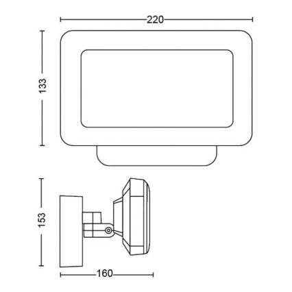 Philips - LED RGBW Himmennettävä ulko reflektor Hue DISCOVER 2xLED/15W/230V 2000-6500K IP44