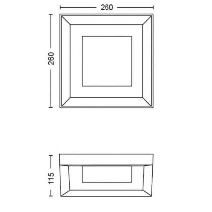 Philips - LED RGBW Himmennettävä ulkoseinävalaisin Hue ECONIC LED/15W/230V 2000-6500K IP44