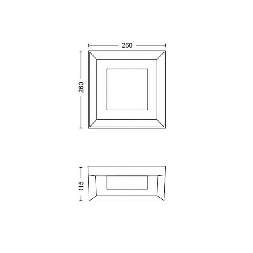 Philips - LED RGBW Himmennettävä ulkoseinävalaisin Hue ECONIC LED/15W/230V 2000-6500K IP44