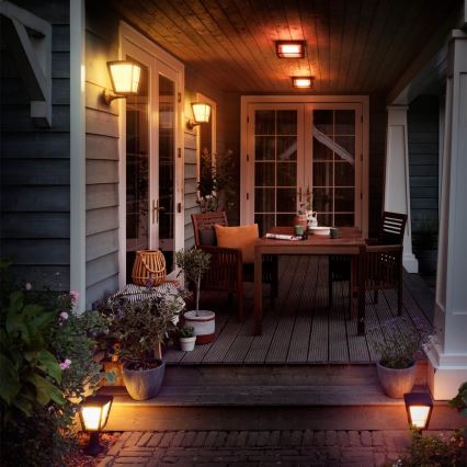 Philips - LED RGBW Himmennettävä ulkoseinävalaisin Hue ECONIC LED/15W/230V 2000-6500K IP44