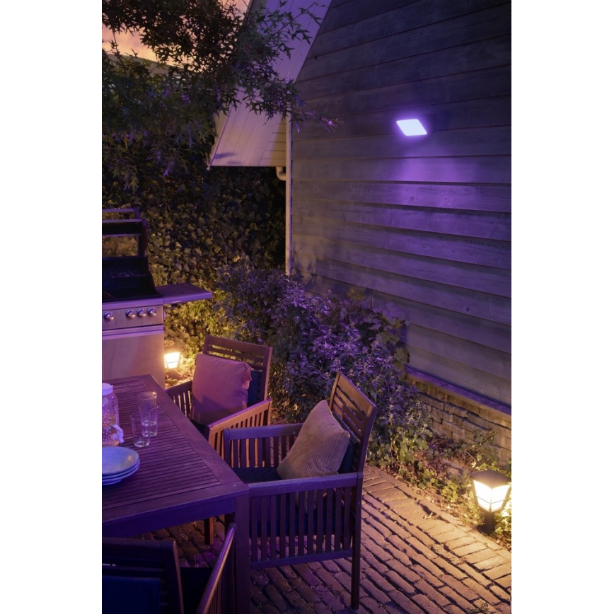 Philips - LED RGBW Himmennettävä ulko lamppu Hue ECONIC LED/15W/230V IP44